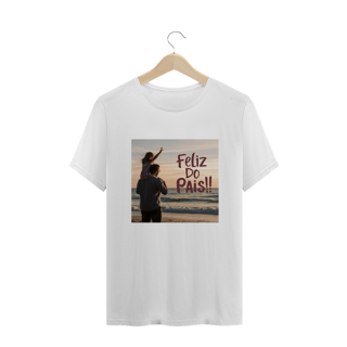Nome do produto T-Shirt Plus size com estampa: Feliz dia dos pais!! na praia