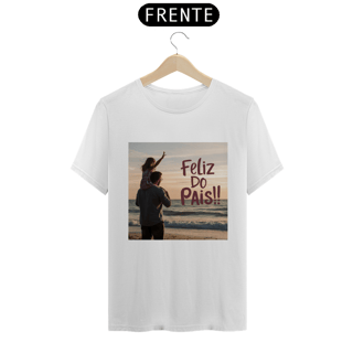 Nome do produto T-shirt Prime com estampa: Feliz dia dos pais! na praia