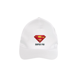 Boné Prime confort com logo do superman e frase: super pai