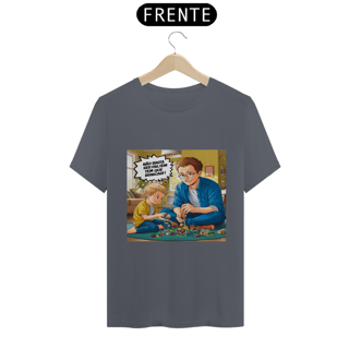 Nome do produto T-Shirt Classic com estampa: Não basta ser pai tem que brincar!
