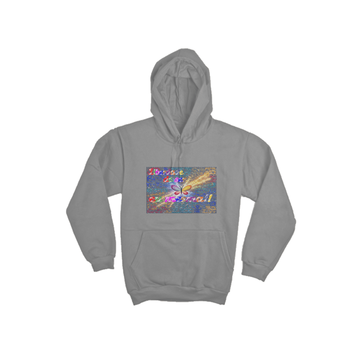 Nome do produto: Moletom Canguru Borboleta com frase