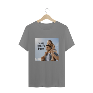 Nome do produto T-Shirt Plus Size com estampa Happy Father's Day!!