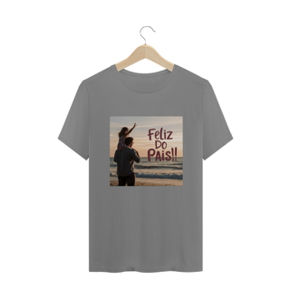 Nome do produto T-Shirt Plus size com estampa: Feliz dia dos pais!! na praia