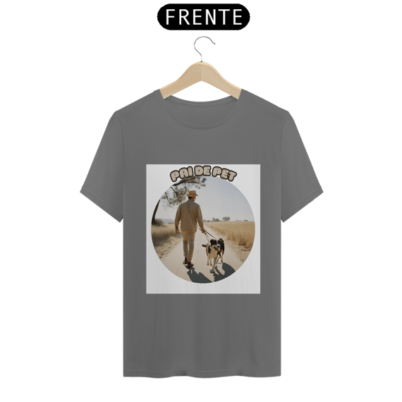 T-Shirt Estonada com estampa: Pai de pet