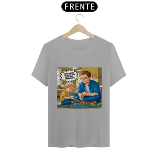 Nome do produto T-Shirt Classic com estampa: Não basta ser pai tem que brincar!