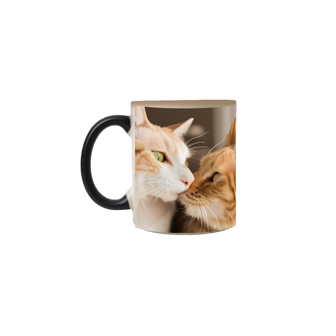 Nome do produto: Caneca Mágica Gato Ama Gato