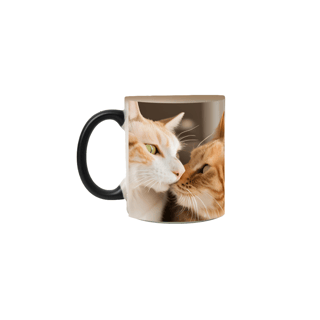 Caneca Mágica Gato Ama Gato