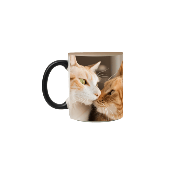 Caneca Mágica Gato Ama Gato