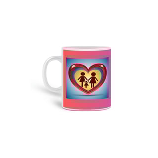 Nome do produto caneca coração mães e filha