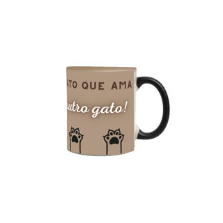 Nome do produto Caneca Mágica Gato Ama Gato
