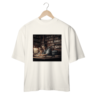 Nome do produto Camiseta Oversized com estampa As The Father As the Son