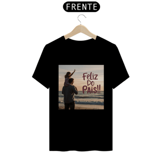 T-shirt Prime com estampa: Feliz dia dos pais! na praia