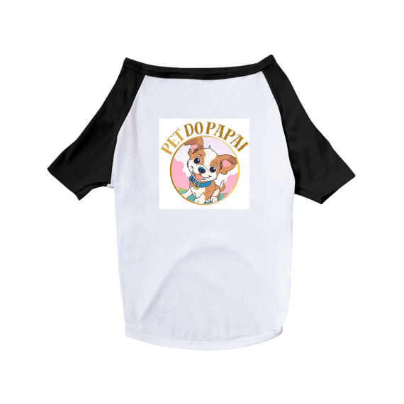 Camiseta Pet Dog com desenho de cachorro e frase: Pet do papai 
