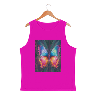 Nome do produto Regata Masc Sport Dry UV Borboleta Colorida