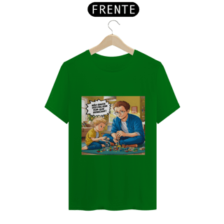 Nome do produto T-Shirt Classic com estampa: Não basta ser pai tem que brincar!