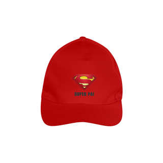 Nome do produto Boné Prime confort com logo do superman e frase: super pai