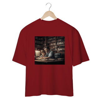 Nome do produto Camiseta Oversized com estampa As The Father As the Son
