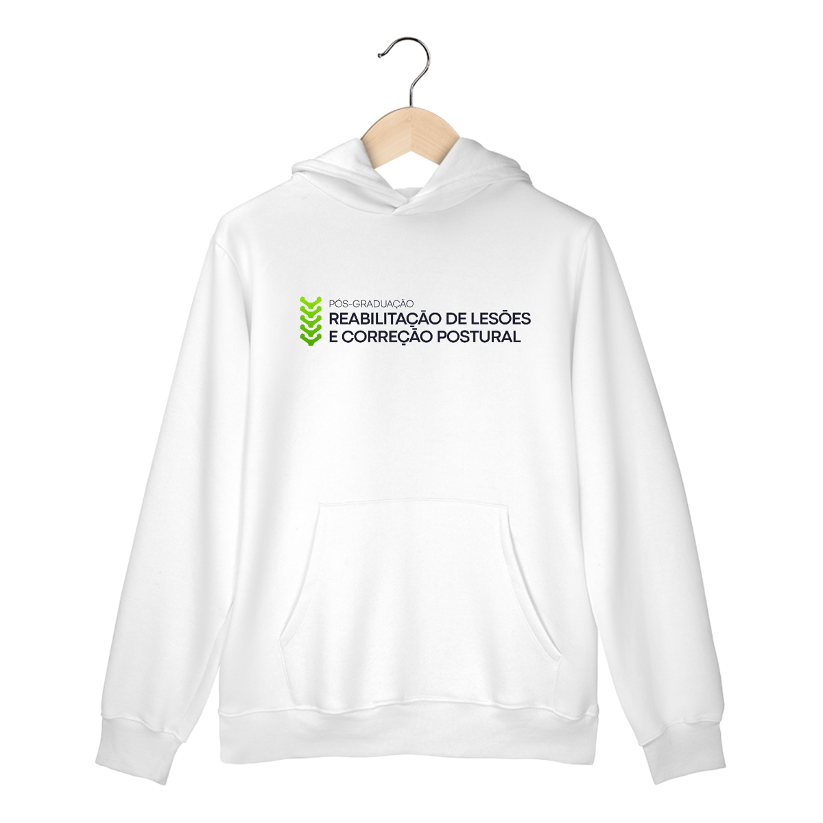 Nome do produto: Moletom Pós Reabilitação de Lesões - com capuz (Branco)