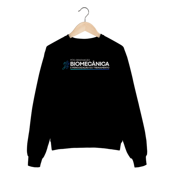 Moletom Pós em Biomecânica - sem capuz (Preto)