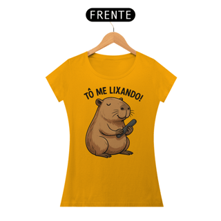 Nome do produto Babylook Fem Capivara To me Lixando