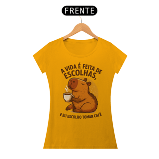 Nome do produto Babylook Fem Capivara Café