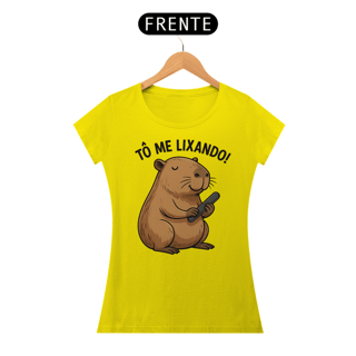Nome do produto Babylook Fem Capivara To me Lixando