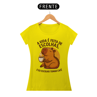 Nome do produto Babylook Fem Capivara Café