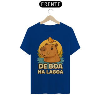 Nome do produto T-Shirt Unissex - Capivara de boa na lagoa
