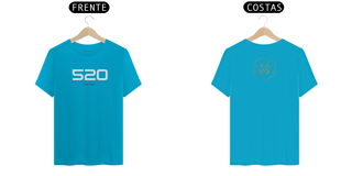 Nome do produto Cam. Unissex. simples Azul Turquesa - 520 Prosperidade - Yethiva