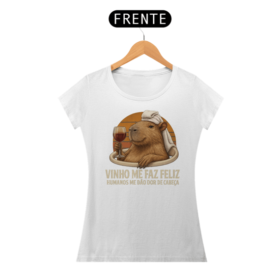 Babylook Fem Capivara & Vinho