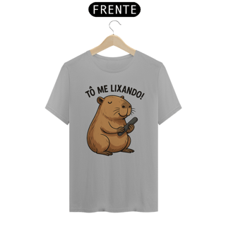 Nome do produto Cam. unissex - Capivara To me Lixando