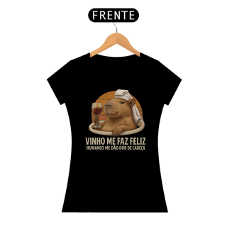Nome do produto Babylook Fem Capivara & Vinho