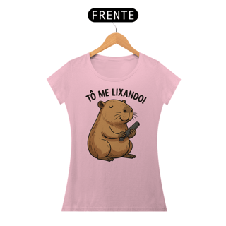 Nome do produto Babylook Fem Capivara To me Lixando