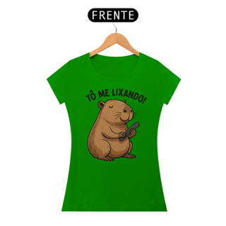 Nome do produto Babylook Fem Capivara To me Lixando