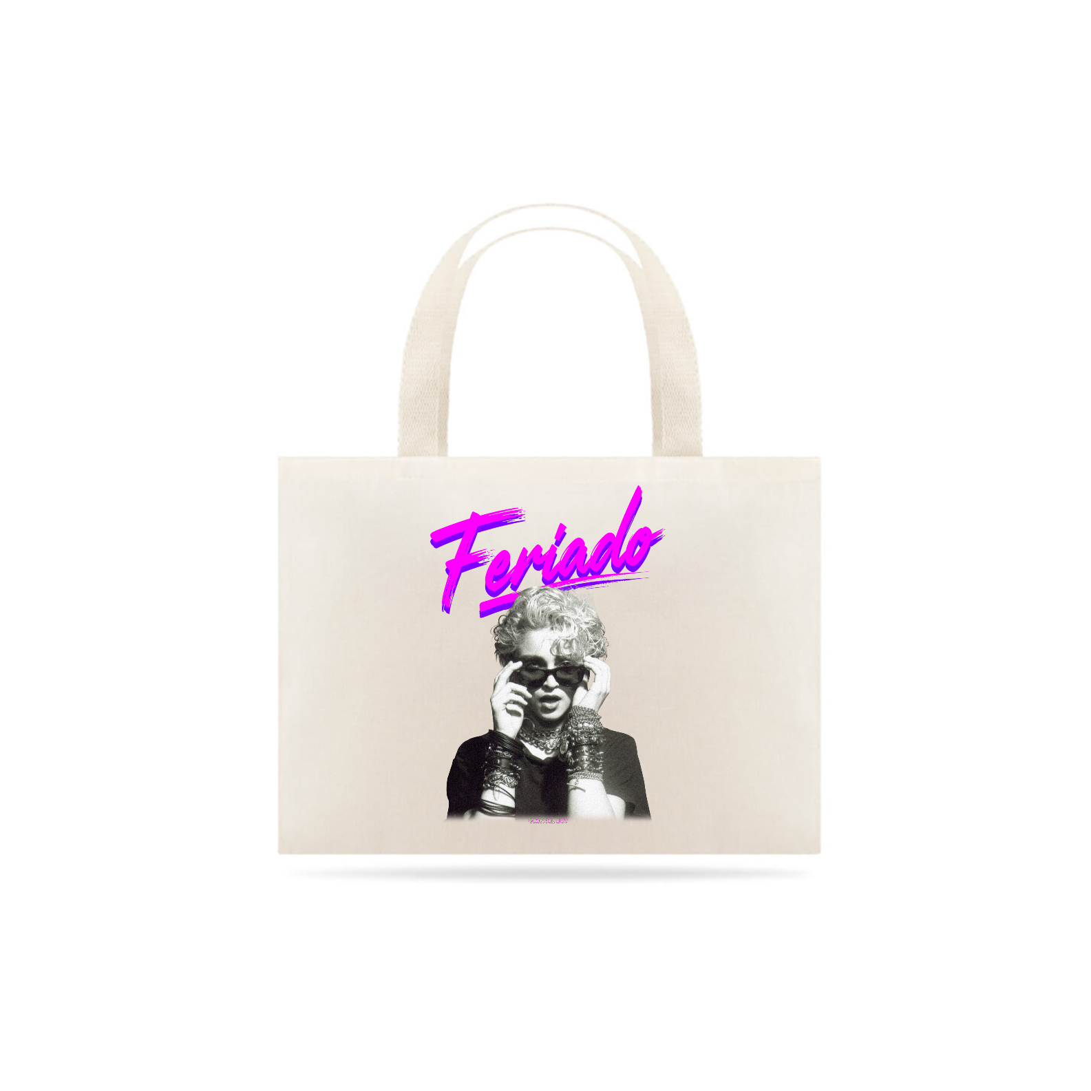 Nome do produto: ecobag // madonna — feriado