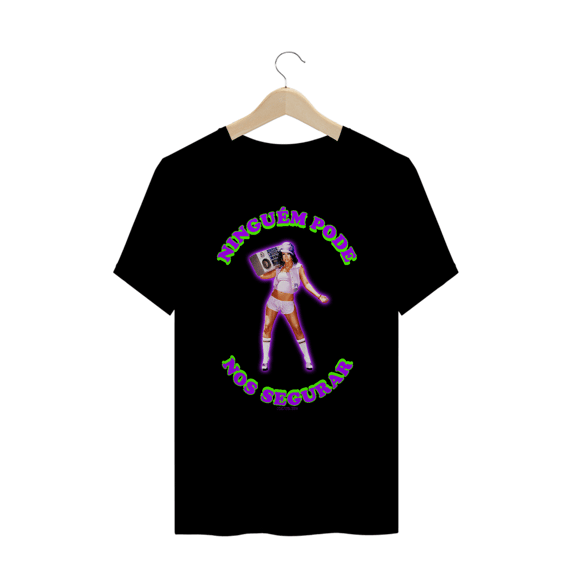 camiseta xtina - ninguém pode nos segurar (plus size)