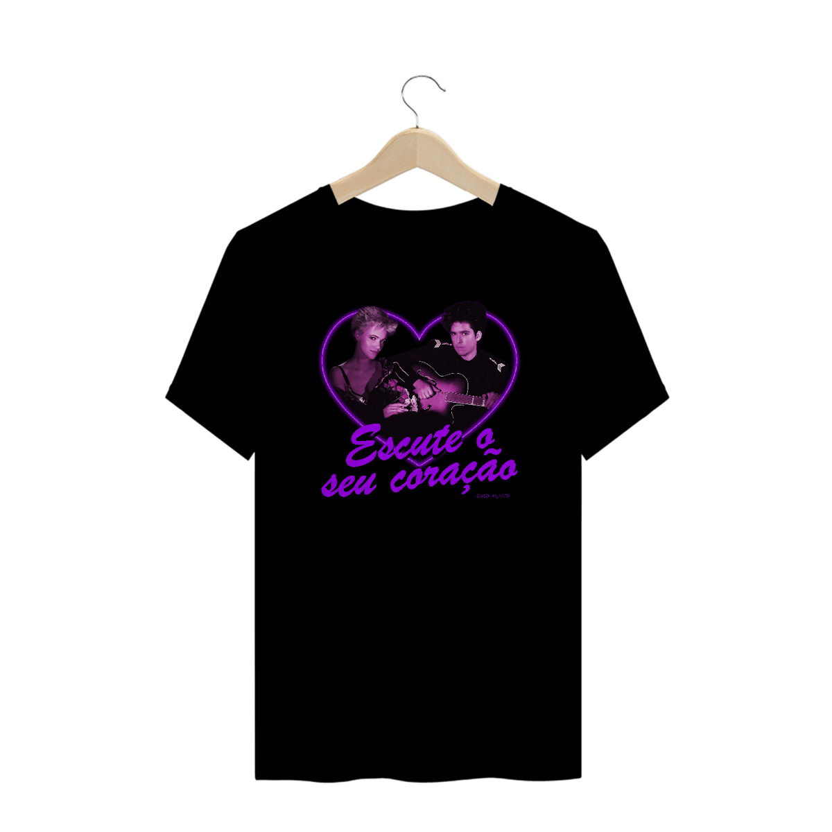 Nome do produto: camiseta escute o seu coração (plus size)