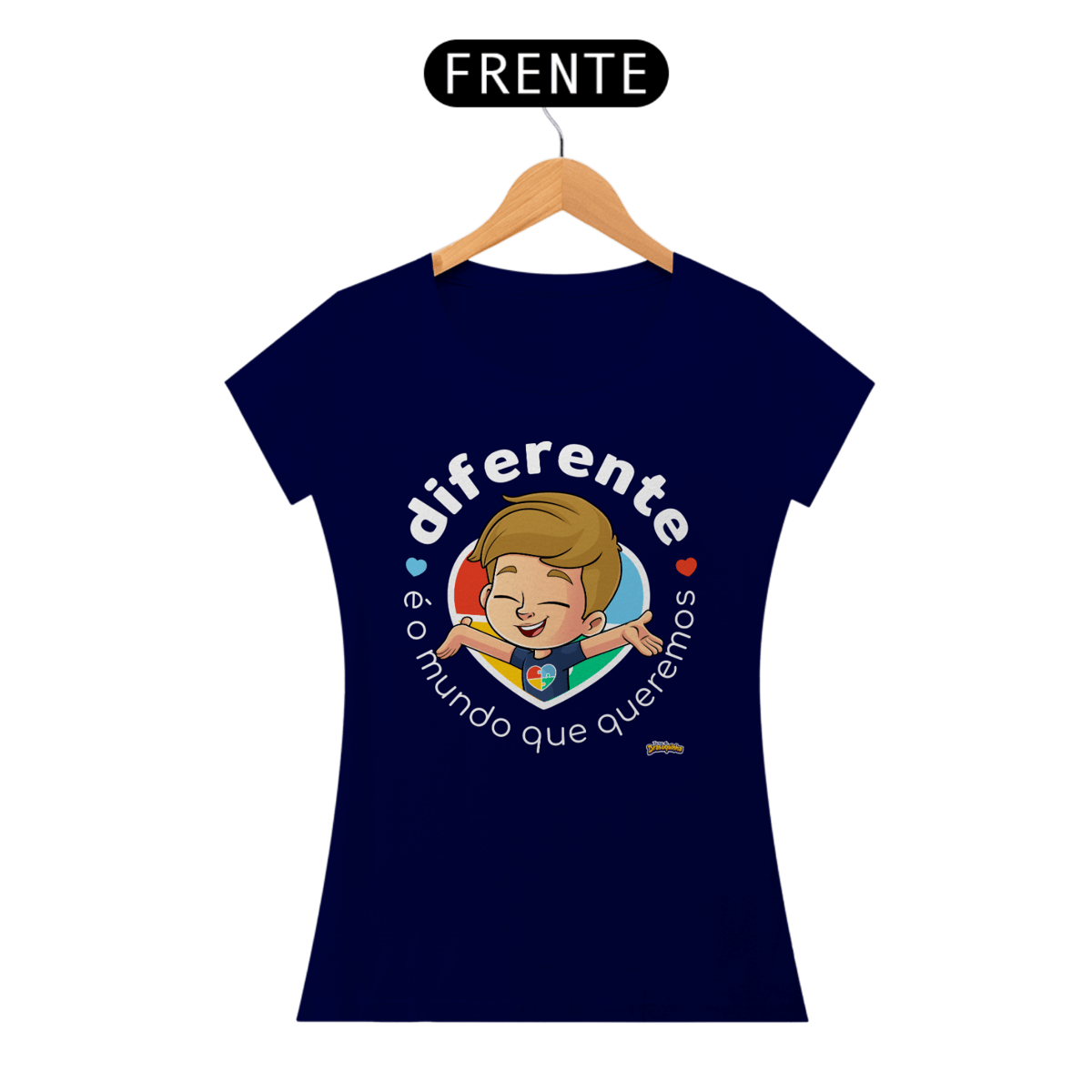 Nome do produto: Camisa baby Look - Diferente é o Mundo que queremos