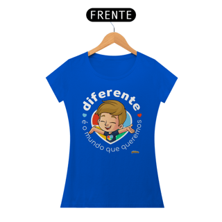 Nome do produto Camisa baby Look - Diferente é o Mundo que queremos