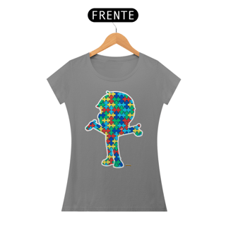 Nome do produto Camisa baby Look - Abraço Autista
