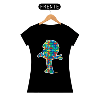 Nome do produto Camisa baby Look - Abraço Autista