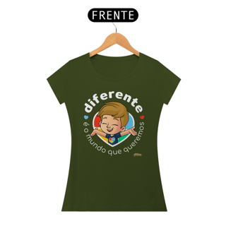 Nome do produto Camisa baby Look - Diferente é o Mundo que queremos