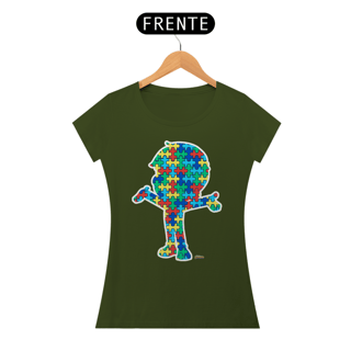 Nome do produto Camisa baby Look - Abraço Autista