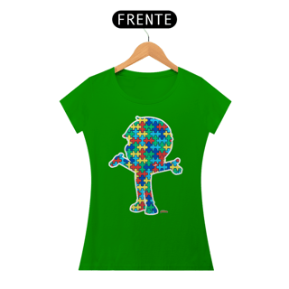 Nome do produto Camisa baby Look - Abraço Autista