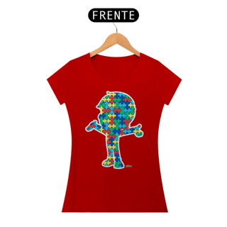 Nome do produto Camisa baby Look - Abraço Autista