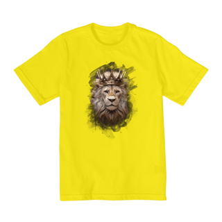 Nome do produto CAMISA QUALITY INFANTIL 2 A 8 | LEÃO COROA DOURADA
