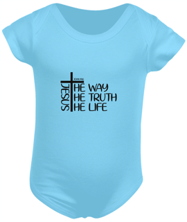 Nome do produto BODY INFANTIL| JESUS THE WAY + THE TRUTH + THE LIFE