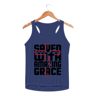 Nome do produto REGATA FEMININA SPORT DRY UV | SAVED WITH AMAZING GRACE
