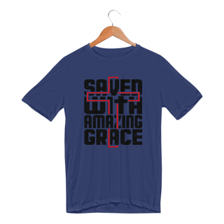 Nome do produto CAMISETA SPORT DRY UV | SAVED WITH AMAZING GRACE