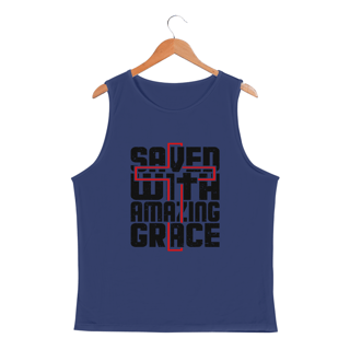 Nome do produto REGATA MASCULINA SPORT DRY UV | SAVED WITH AMAZING GRACE